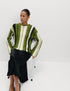 Marks & Spencer "Cotton Rich Striped Crew Neck Jumper"